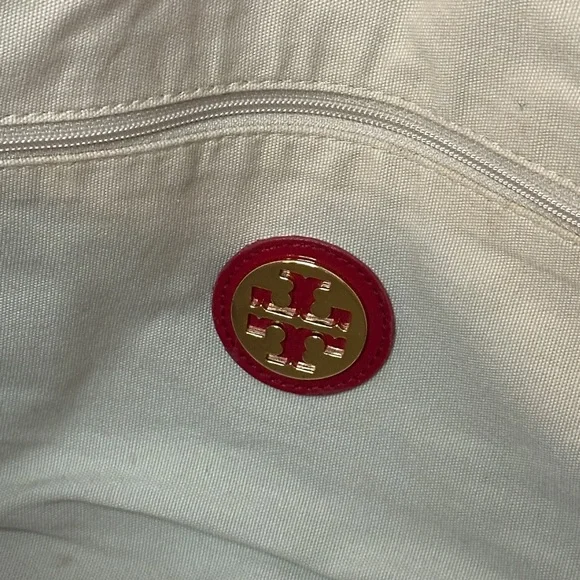 Tory Burch Red Tote Bag